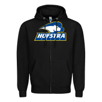 Black hofstra pride Zipper Hoodie - linhVisuals