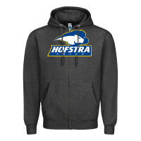 Charcoal Heather hofstra pride Zipper Hoodie - linhVisuals