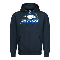 Navy hofstra pride Zipper Hoodie - linhVisuals