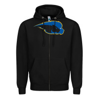 Black hofstra pride Zipper Hoodie - linhVisuals