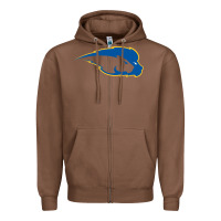 Chestnut hofstra pride Zipper Hoodie - linhVisuals