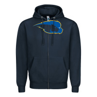 Navy hofstra pride Zipper Hoodie - linhVisuals
