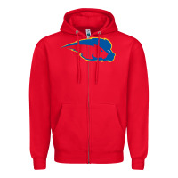 Red hofstra pride Zipper Hoodie - linhVisuals