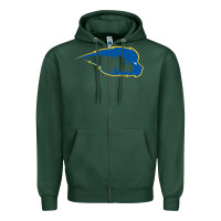 Sports Green hofstra pride Zipper Hoodie - linhVisuals