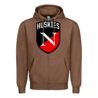 Chestnut northeastern huskies Zipper Hoodie - linhVisuals