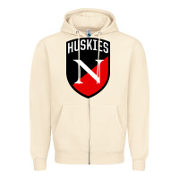 Sandshell northeastern huskies Zipper Hoodie - linhVisuals