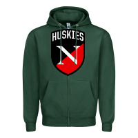 Sports Green northeastern huskies Zipper Hoodie - linhVisuals
