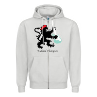 Dove Grey richard thompson (fairport convention) Zipper Hoodie - linhVisuals
