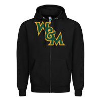Black william & mary tribe Zipper Hoodie - linhVisuals
