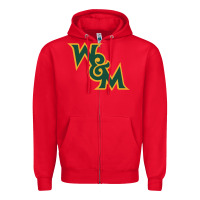 Red william & mary tribe Zipper Hoodie - linhVisuals