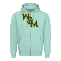 Seafoam william & mary tribe Zipper Hoodie - linhVisuals