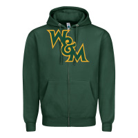 Sports Green william & mary tribe Zipper Hoodie - linhVisuals