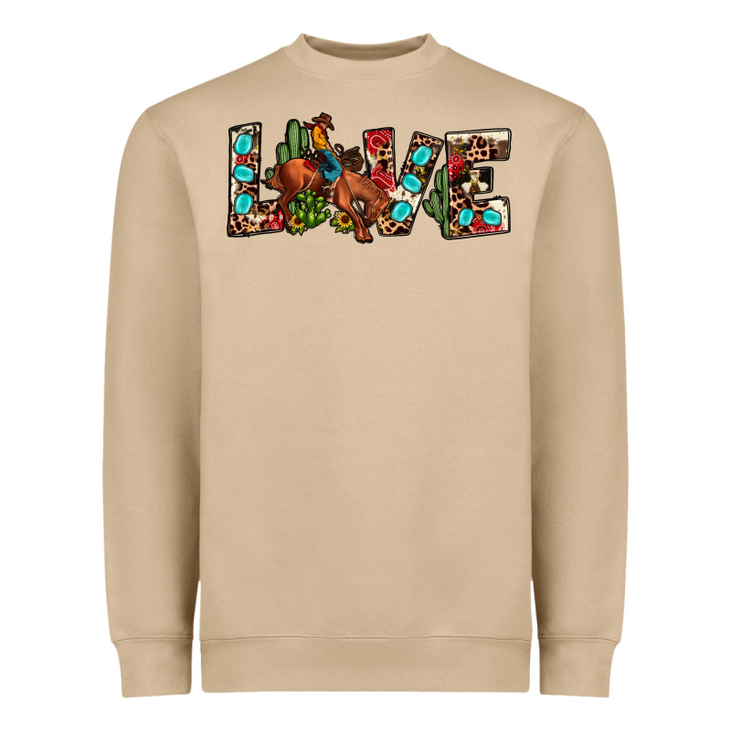 Love Rodeo Heavyweight Sweatshirt by JahusDesignShop | Teevron