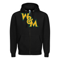 Black william & mary tribe Zipper Hoodie - linhVisuals