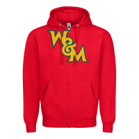Red william & mary tribe Zipper Hoodie - linhVisuals