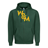 Sports Green william & mary tribe Zipper Hoodie - linhVisuals