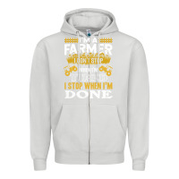 Dove Grey farmer Zipper Hoodie - linhVisuals