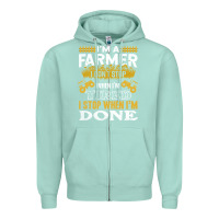 Seafoam farmer Zipper Hoodie - linhVisuals