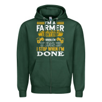 Sports Green farmer Zipper Hoodie - linhVisuals