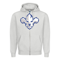 Dove Grey trois rivières ice hockey Zipper Hoodie - linhVisuals