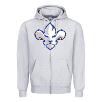 Heather Grey trois rivières ice hockey Zipper Hoodie - linhVisuals