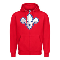Red trois rivières ice hockey Zipper Hoodie - linhVisuals