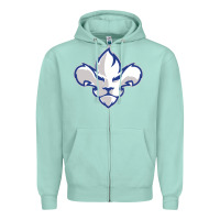 Seafoam trois rivières ice hockey Zipper Hoodie - linhVisuals