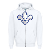 White trois rivières ice hockey Zipper Hoodie - linhVisuals