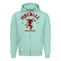 Seafoam vintag fireball   whisky Zipper Hoodie - linhVisuals
