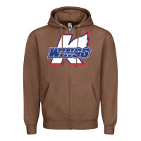 Chestnut Kalamazoo ice hockey Zipper Hoodie - linhVisuals