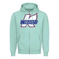 Seafoam Kalamazoo ice hockey Zipper Hoodie - linhVisuals