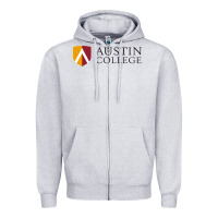 Heather Grey austin, college Zipper Hoodie - linhVisuals
