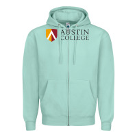 Seafoam austin, college Zipper Hoodie - linhVisuals