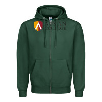Sports Green austin, college Zipper Hoodie - linhVisuals