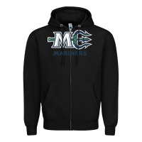 Black maine ice hockey Zipper Hoodie - linhVisuals