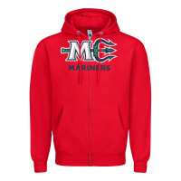 Red maine ice hockey Zipper Hoodie - linhVisuals