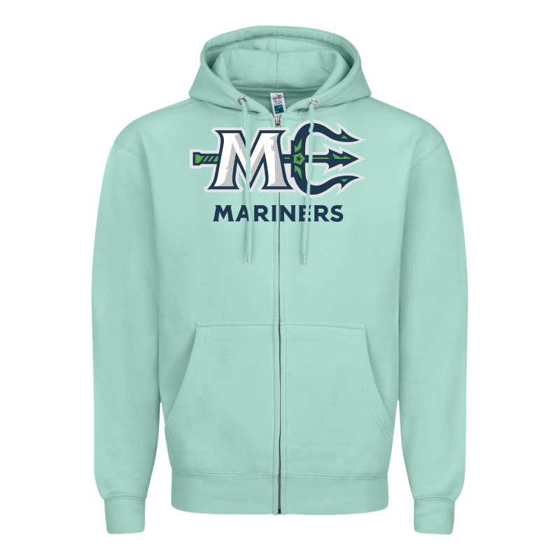 Maine Ice Hockey Zipper Hoodie by linhVisuals | Teevron