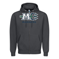 Smoke maine ice hockey Zipper Hoodie - linhVisuals