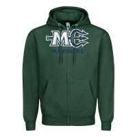Sports Green maine ice hockey Zipper Hoodie - linhVisuals