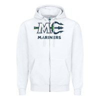 White maine ice hockey Zipper Hoodie - linhVisuals