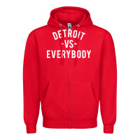 Red det roit vs everybody Zipper Hoodie - linhVisuals
