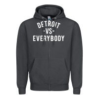 Smoke det roit vs everybody Zipper Hoodie - linhVisuals
