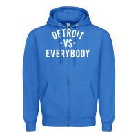 True Royal det roit vs everybody Zipper Hoodie - linhVisuals