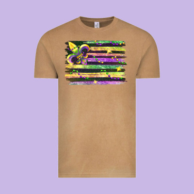 Mardi Gras Vintage Tee Designed By Fadigitalartstudio