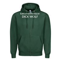 Sports Green executive producer dick wolf Zipper Hoodie - linhVisuals