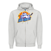 Dove Grey orlando solar bears Zipper Hoodie - linhVisuals