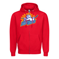 Red orlando solar bears Zipper Hoodie - linhVisuals