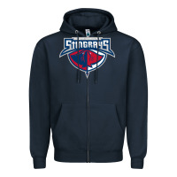 Navy south carolina stingrays Zipper Hoodie - linhVisuals