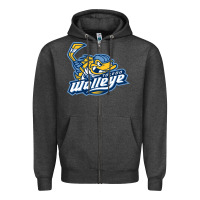 Charcoal Heather toledo walleye Zipper Hoodie - linhVisuals