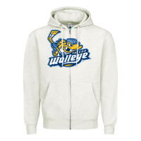 Oatmeal Heather toledo walleye Zipper Hoodie - linhVisuals